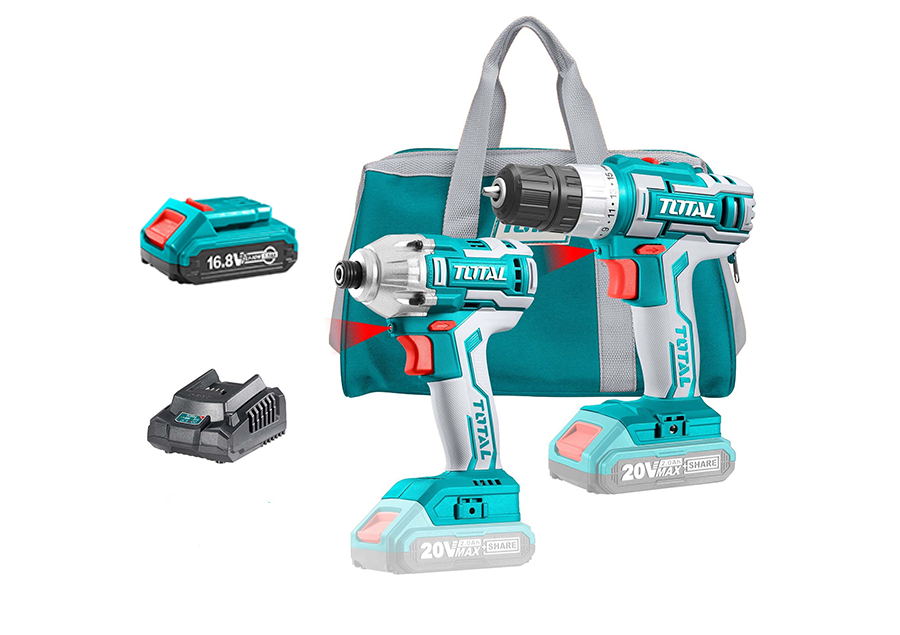 Պտուտակադարձիչների հավաքածու 20Վ TOTAL TCKLI2006