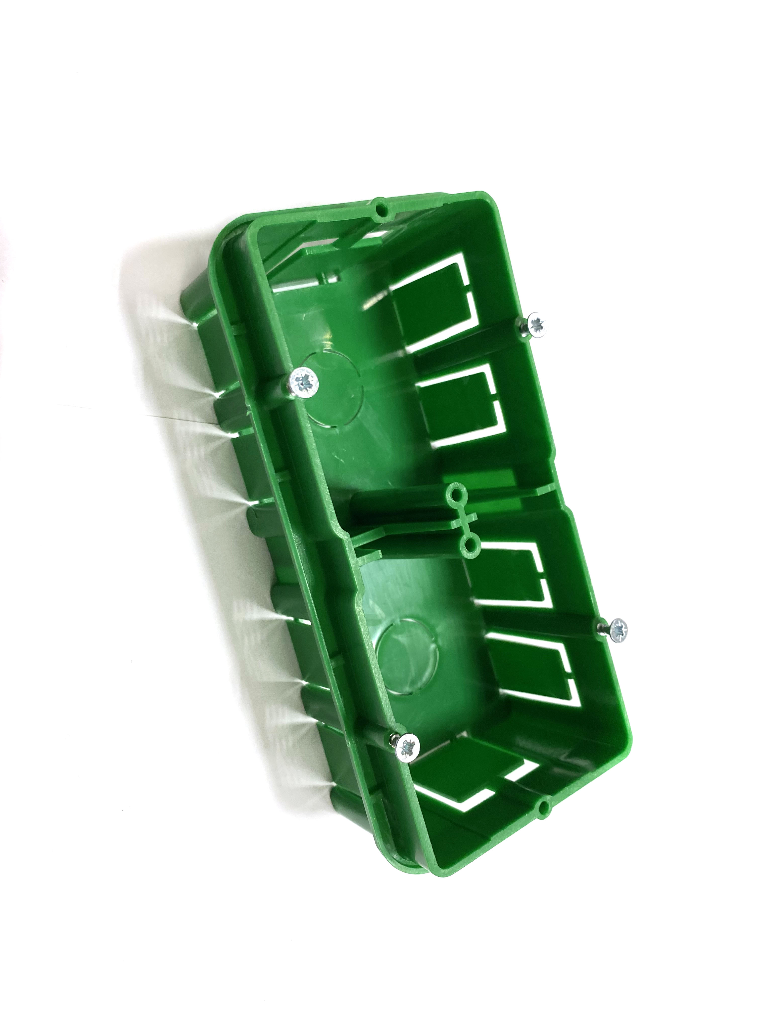 Վարդակների Տուփ Կանաչ 2 Տեղ 1/15 Electrika