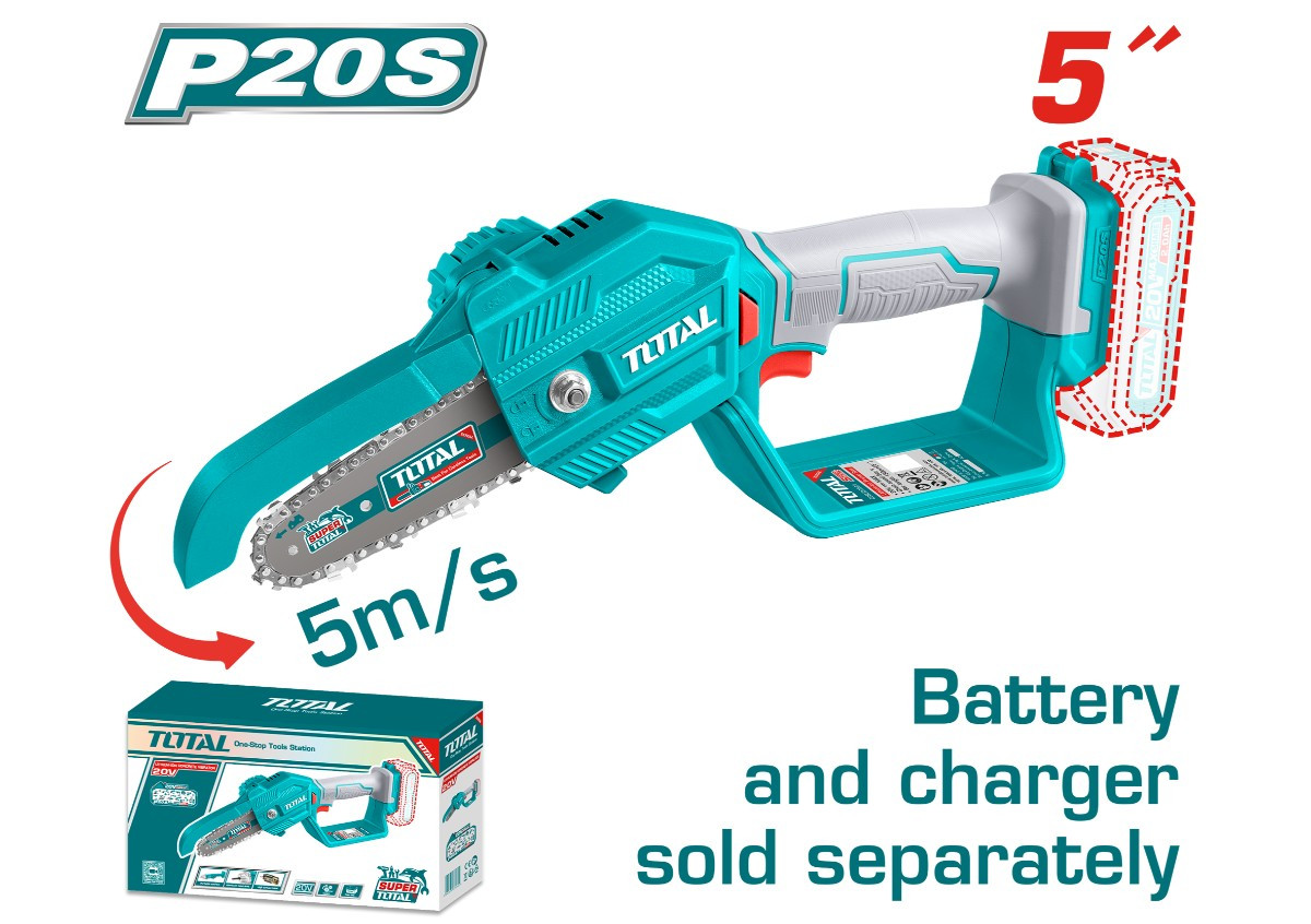 Литий-ионная мини-пила 20 В TOTAL TGSLI2058