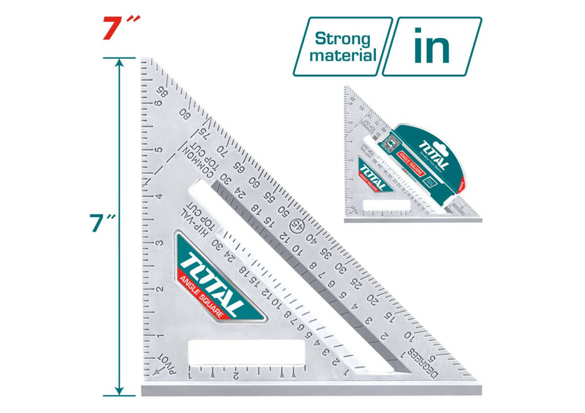 Угольник 7x7 дюймов  TOTAL TMT61201