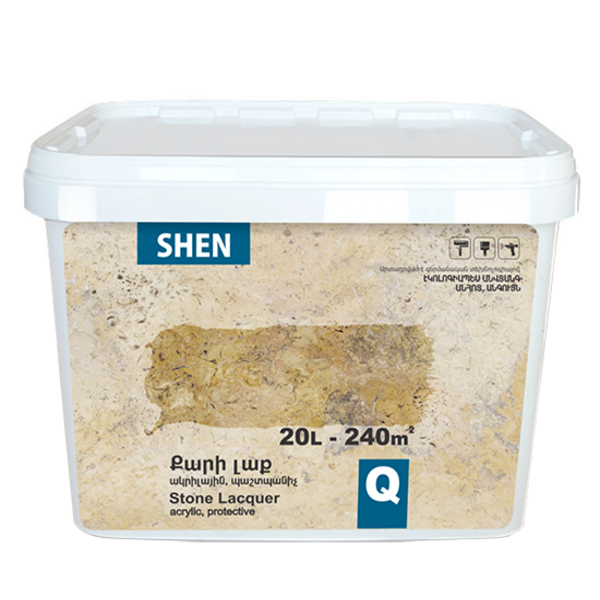 Акриловый лак для камня 20л Shen
