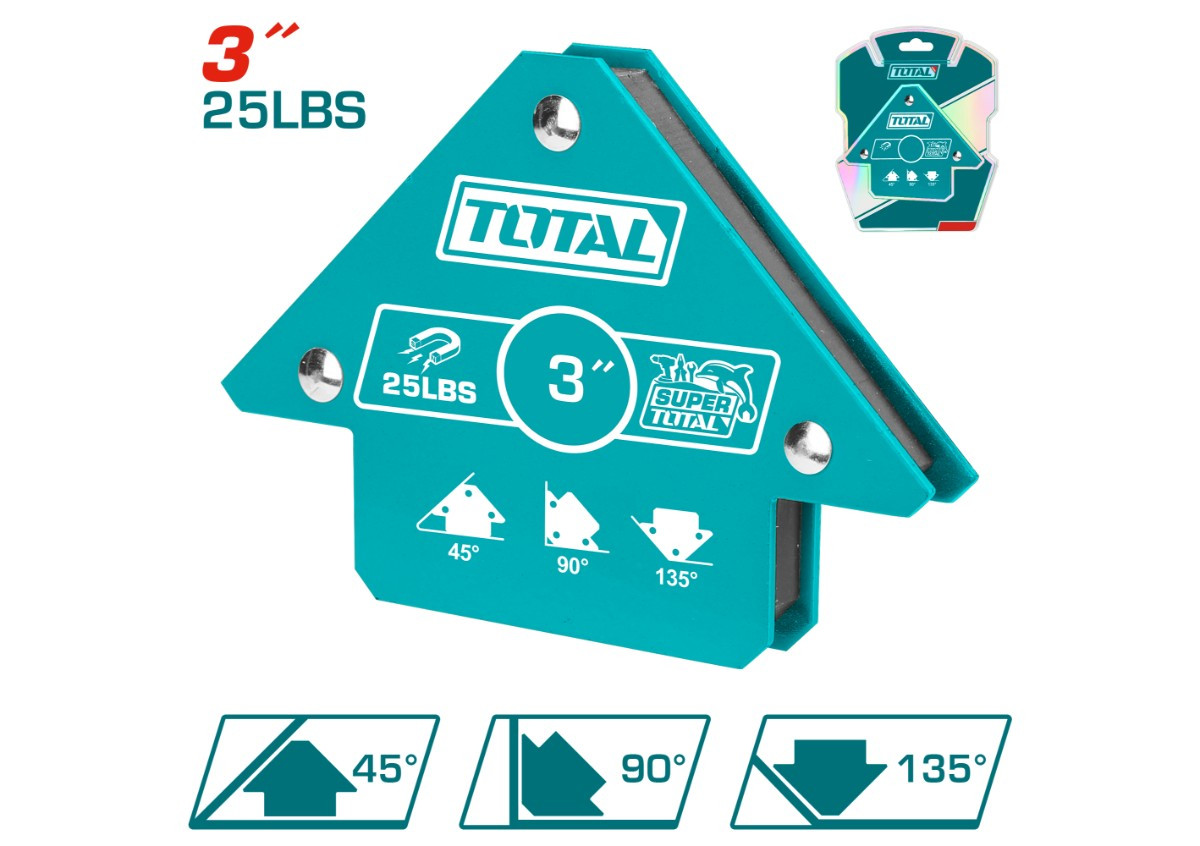 Магнитный уголок для сварки 3” TOTAL TAMWH25032