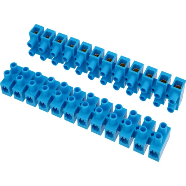 Клеммная винтовая колодка 10 -25 мм, на 60А, синый KB-25 REXANT