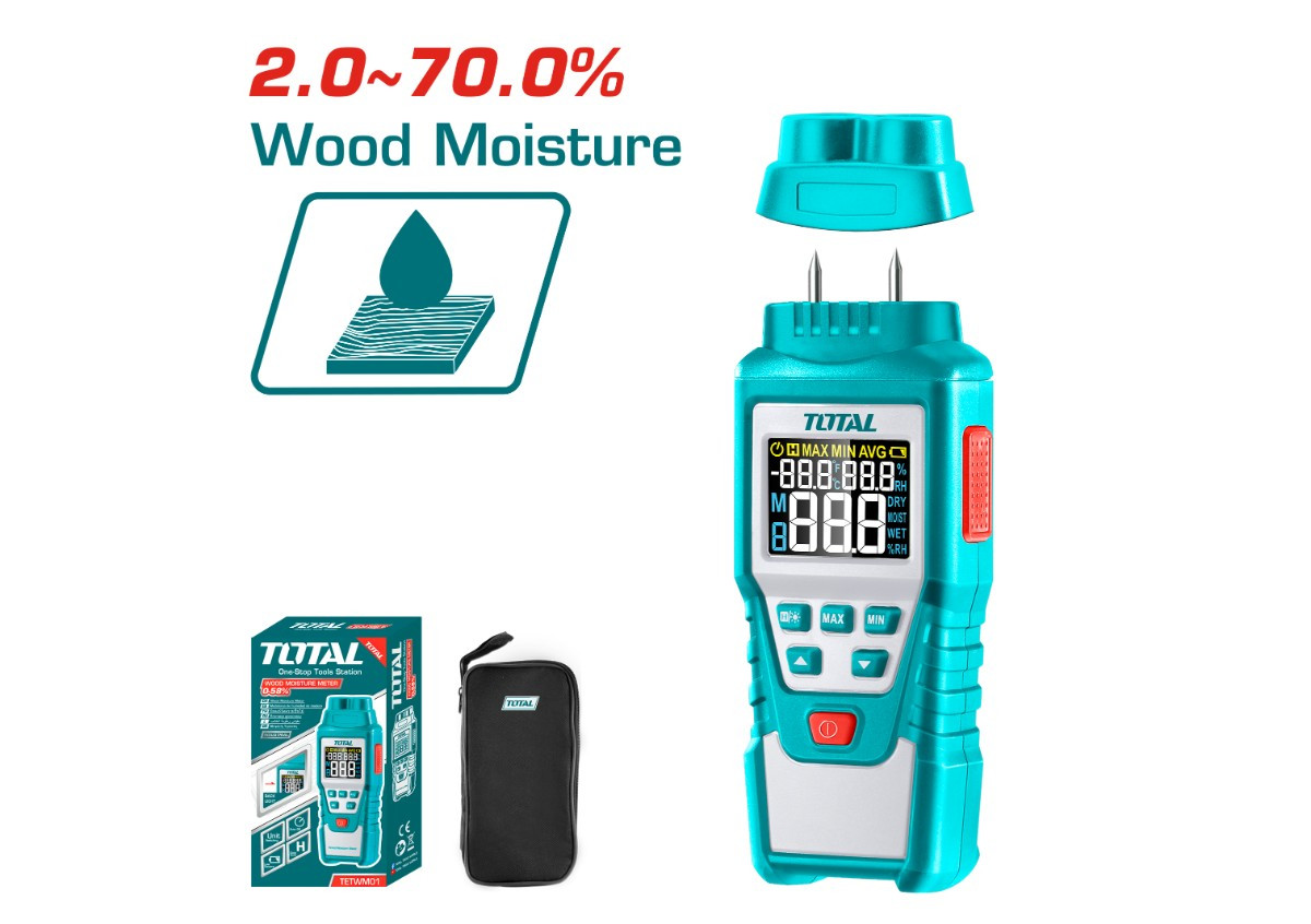 Խոնավաչափ փայտի TOTAL TETWM01