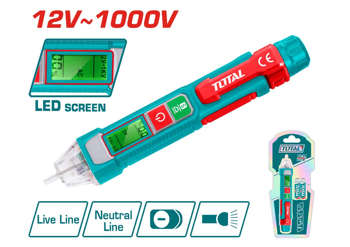 Детектор переменного напряжения 12 В ~ 1000 В TOTALTHT210003