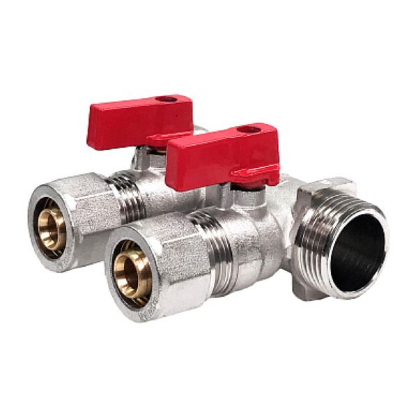 Коллектор распределительный  ГШ 3/4" (обжим 16х2 вых.) STI