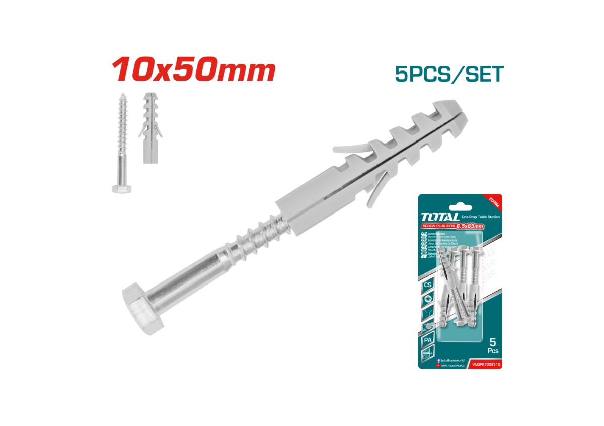 Դյուբել տրիֆոն տուփով 7x65 մմ  5հ․  WJSPK7006512  TOTAL