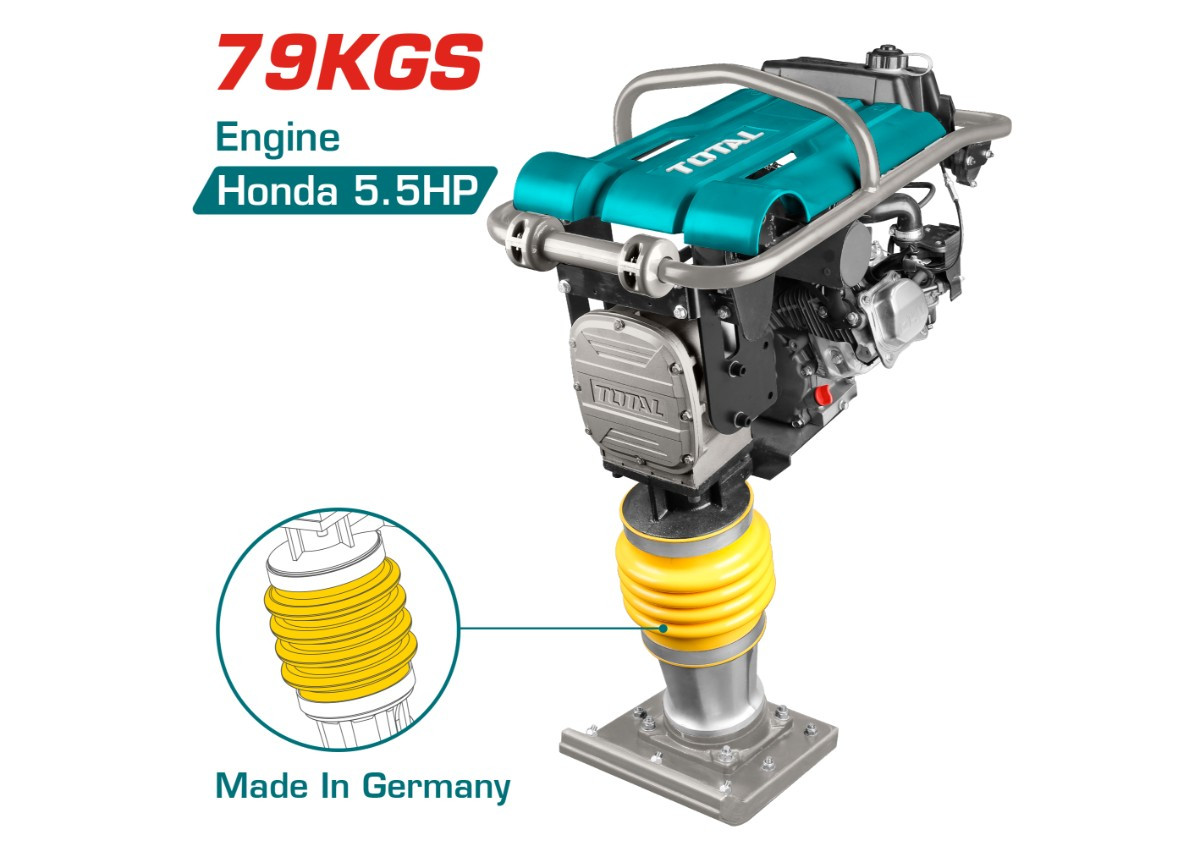 Вибротрамбовка бензиновая с двигателем Honda 4кВт TOTAL TP880-1