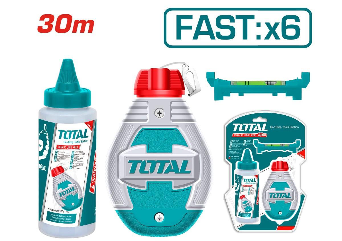 Լար գծանշման կավճային 30մմ TOTAL THT666301