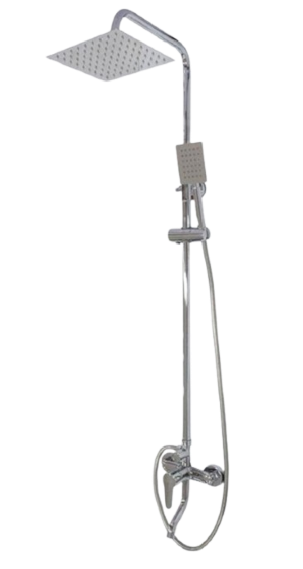 Ցնցուղ ձողով, ծորակով Chrom լատուն KH-DS73M-BR KH