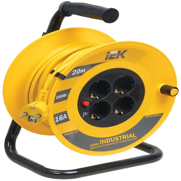 Катушка 4*20մ (3*1,5) INDUSTRIAL + IEK