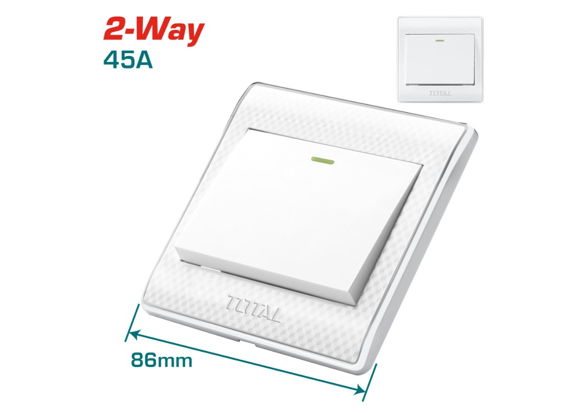 Անջատիչ 1 տեղ 2 ուղի 16A 250V TOTAL THESSH01103