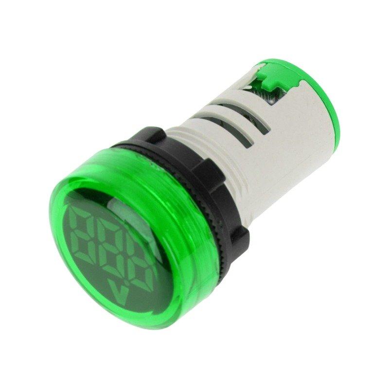 Լույս կանաչ վոլտմետր թվային կլոր 70-500V VD22 IEK