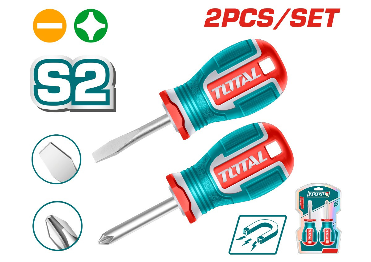 Набор отверток из 2 предметов TOTAL TKSDS2226