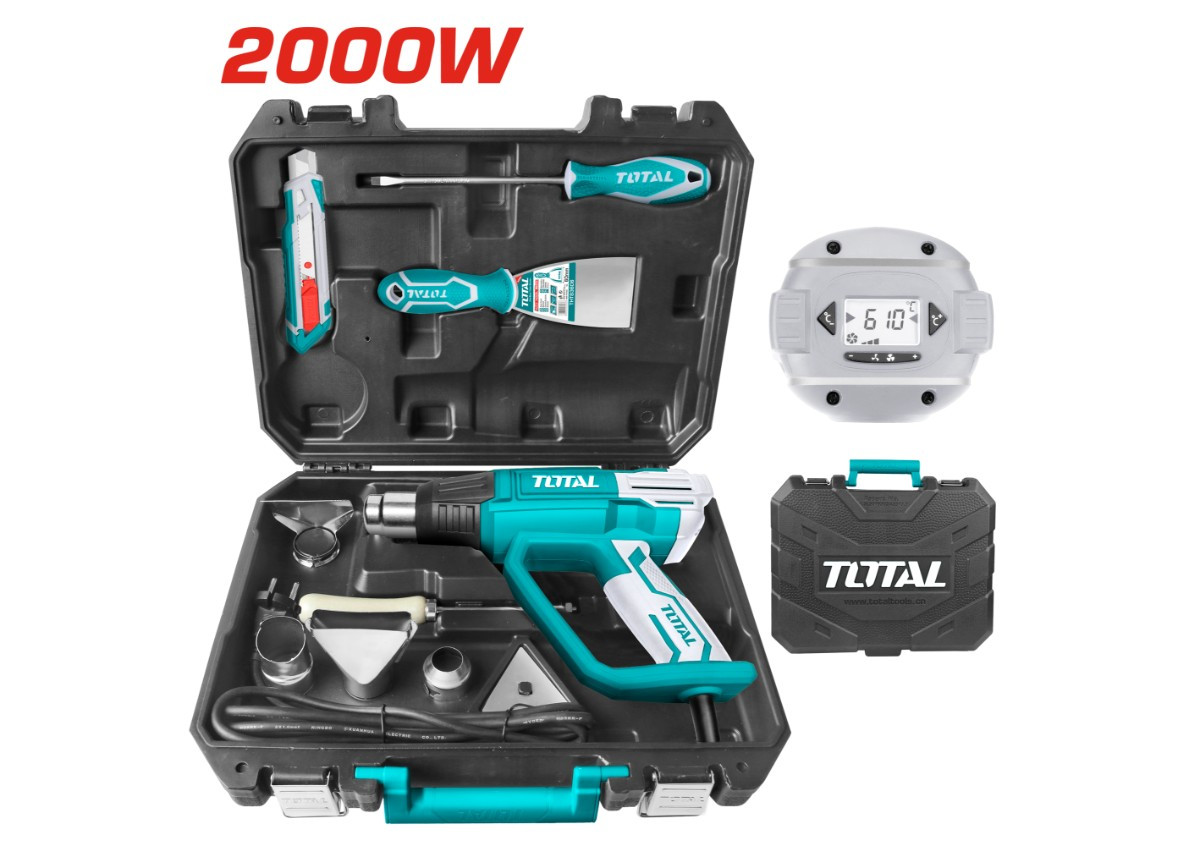 Технический фен 2000 В / 50 - 630 °C TB20062 TOTAL