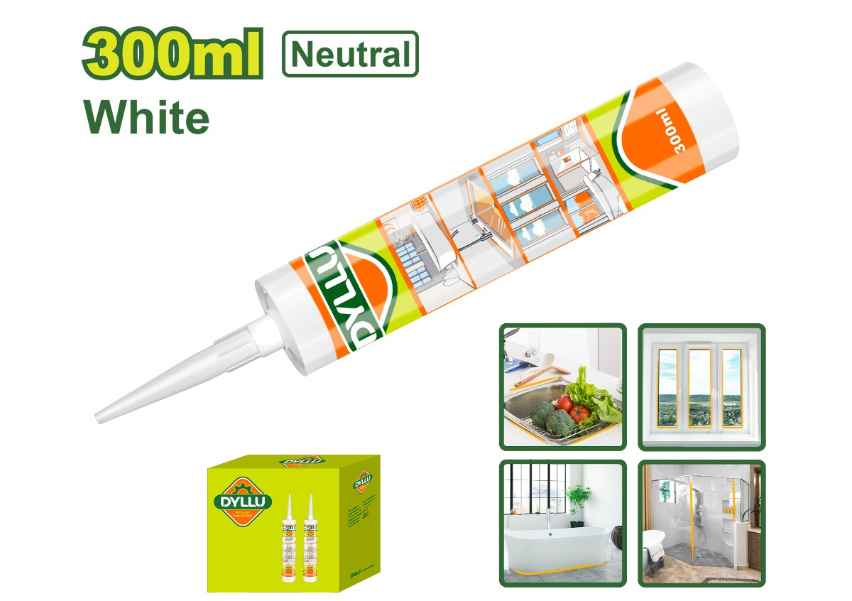 Հերմետիկ սիլիկոնե սպիտակ 300մլ DTGQ2T11 DYLLU