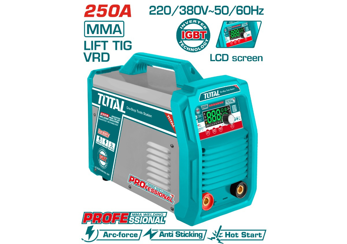 Եռակցման սարք 250Ա MMA ինվերտորային TOTAL TW225079