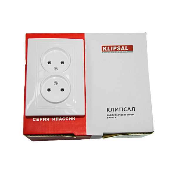 Розетка 2местная 3704 Klipsal