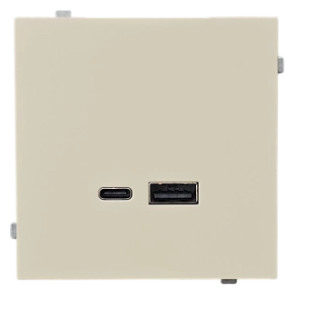 USB A+C 2.4А 5V 12W բեժ (1/10) Lavanda Electrica