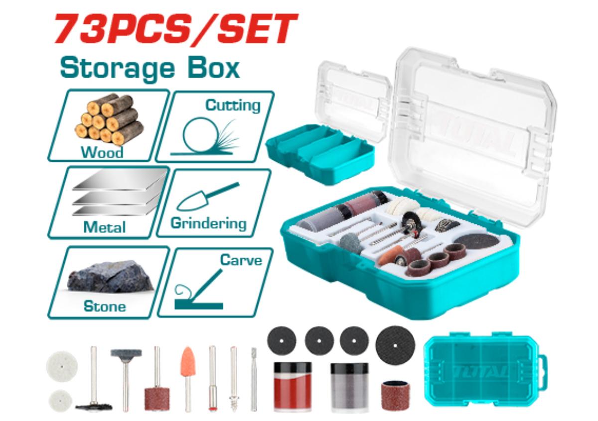 Ունիվերսալ հավաքածու փոքր գայլիկոնիչի համար 73 հատ TOTAL TAKMG7072