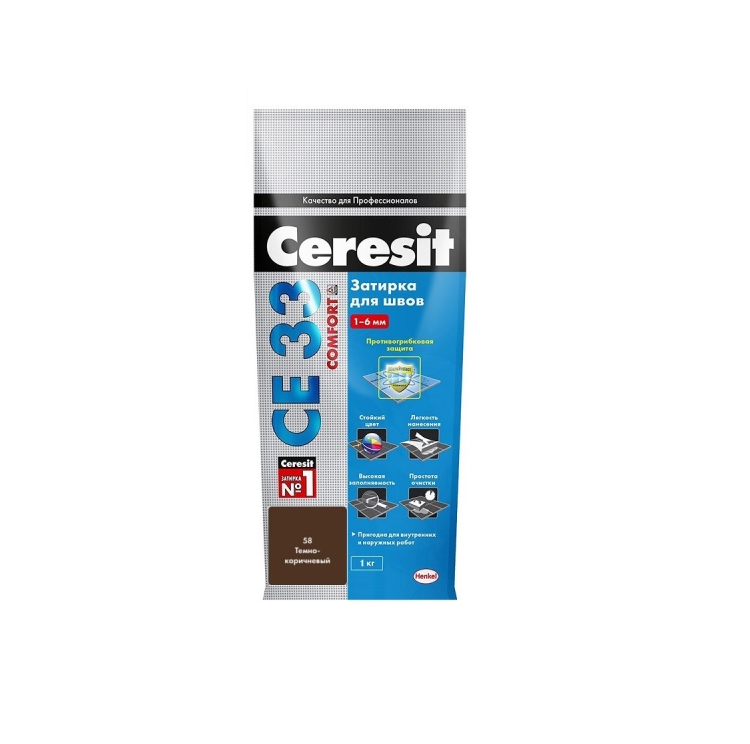 Լցանյութ Ce33 2 կգ Մուգ Շոկոլադ Ceresit