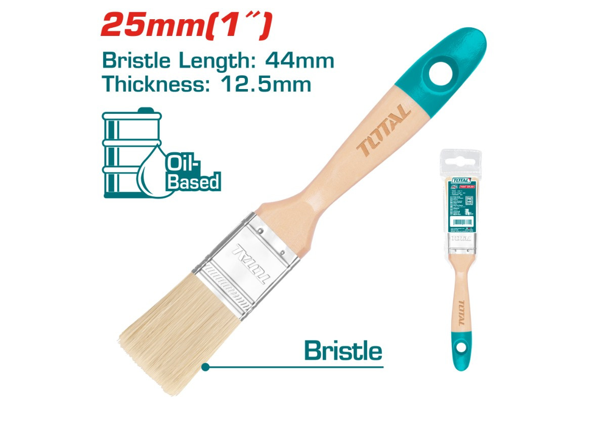 Վրձին փայտե 25մմ TOTAL THT84011