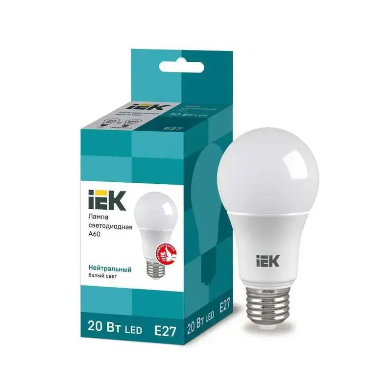 LED լամպ A60 20 w 4000K E27 IEK