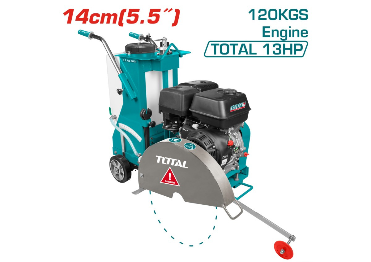 Бензиновый асфальторез 9.6 кВт TP1016-2 TOTAL