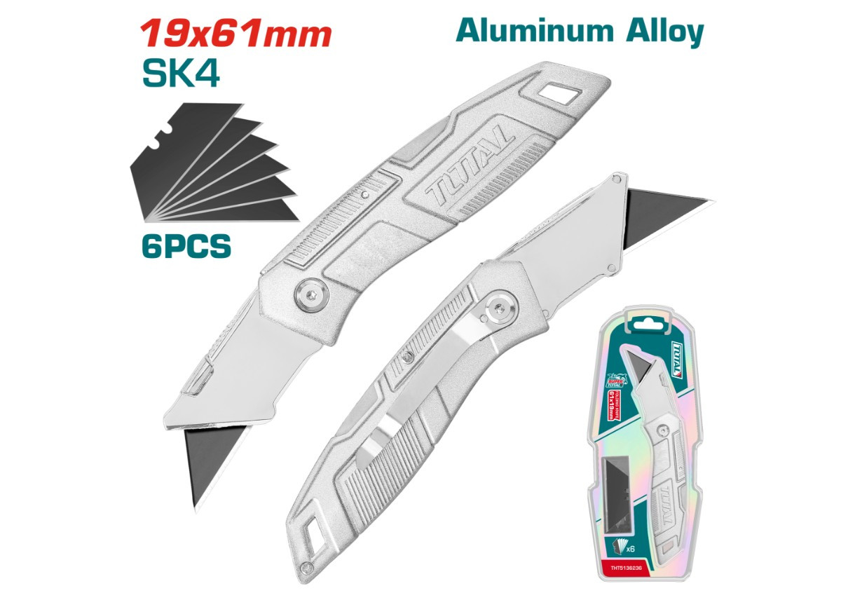 Դանակ գիպսաստվարաթղթի ծալովի TOTAL THT5136236