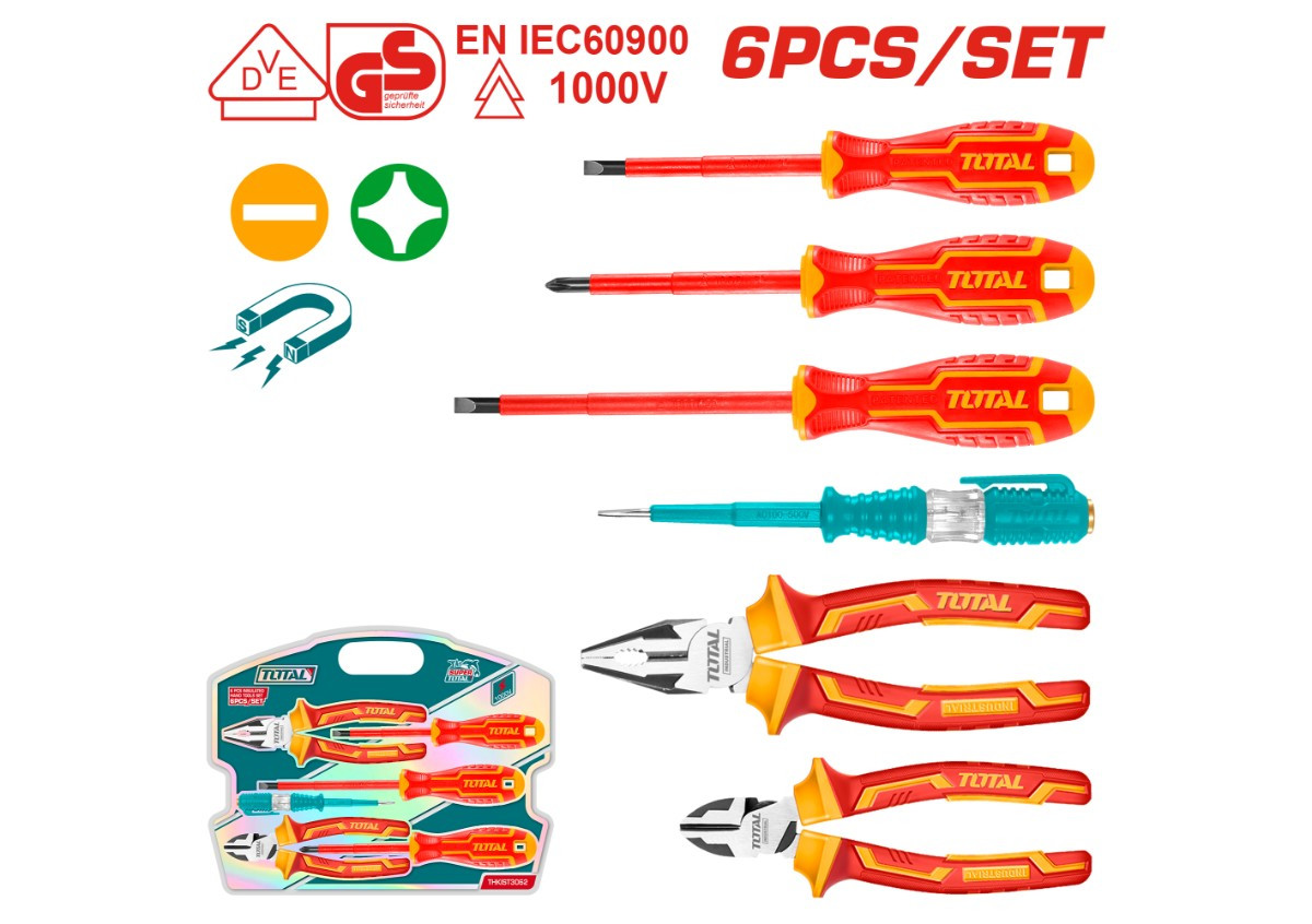 Դիէլեկտրիկ գործիքների հավաքածու TOTAL THKIST3062