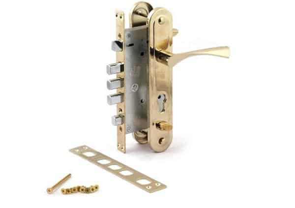 Փականի հավաքածու մուտքի դռան Т-0523-C-G-L 00011288 Apecs