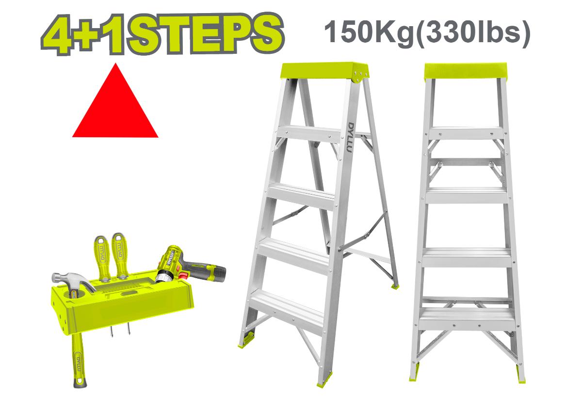 Սանդուղք միակողմանի 4+1 քայլ, 150 կգ DYLLU DTLD2H04