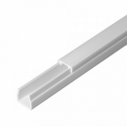 Кабель-канал белый 2-й замок 12*12мм ПРОМРУКАВ