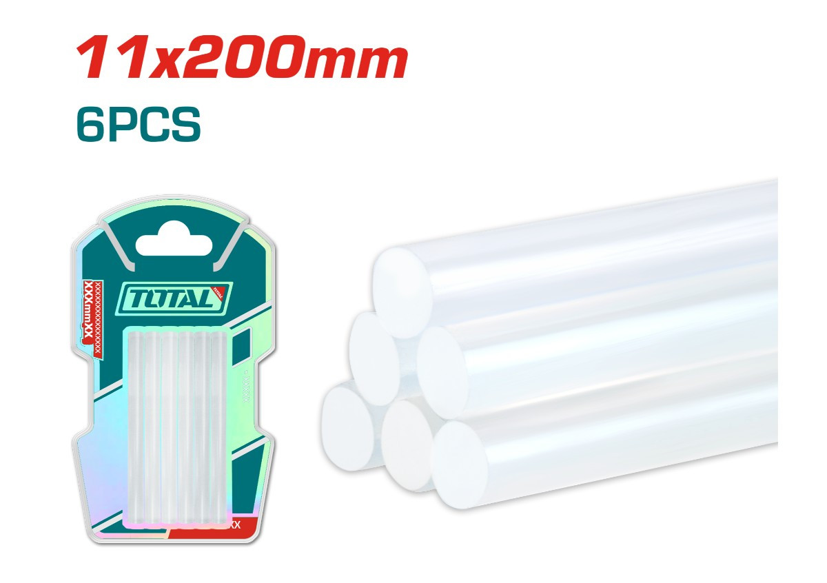 Клеевые стержни прозрачные TACGT2061 TOTAL