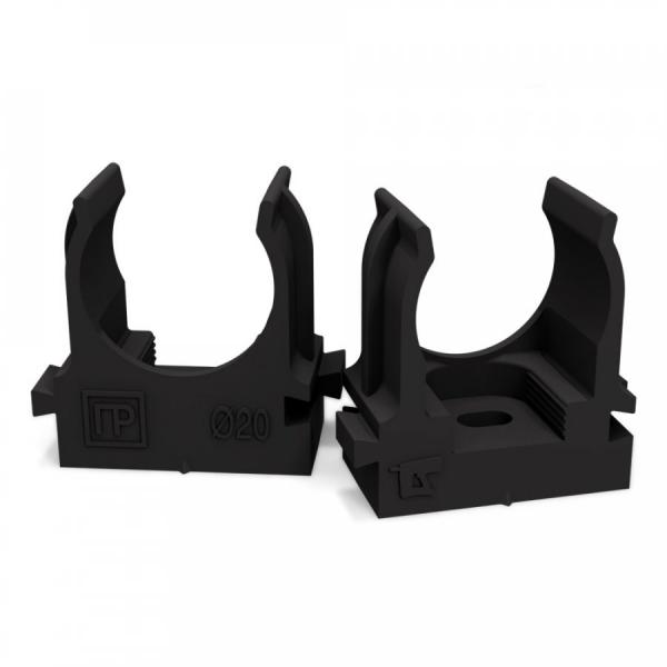 Пластиковый зажим черный 25мм (100/700) ПРОМРУКАВ