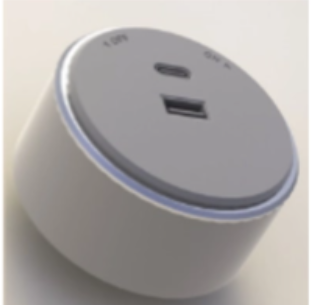 USB A+C շարժուղու 12W սև (1/20/120) Lavanda Electrica