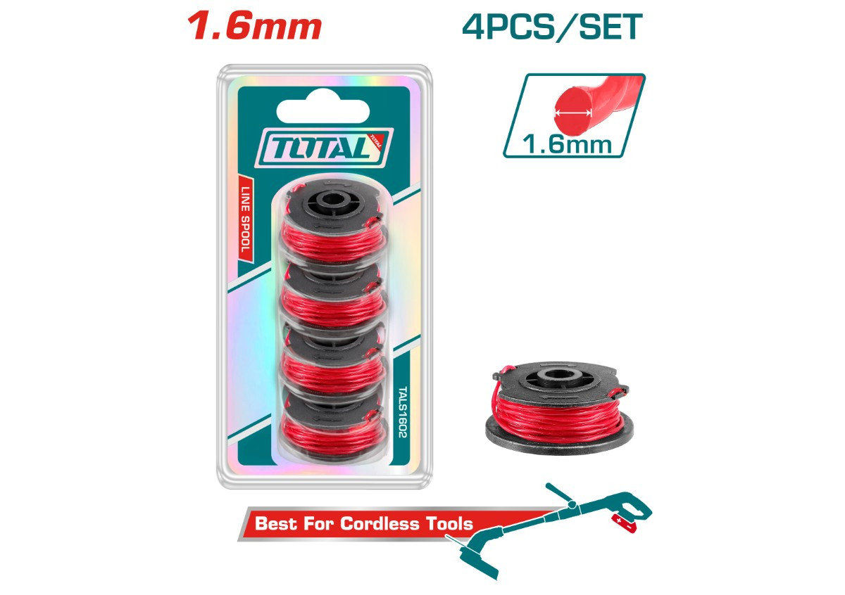 Խոտհնձիչի լար կատուշկով 1.6մմ 4 հատ TOTAL  TALS1602