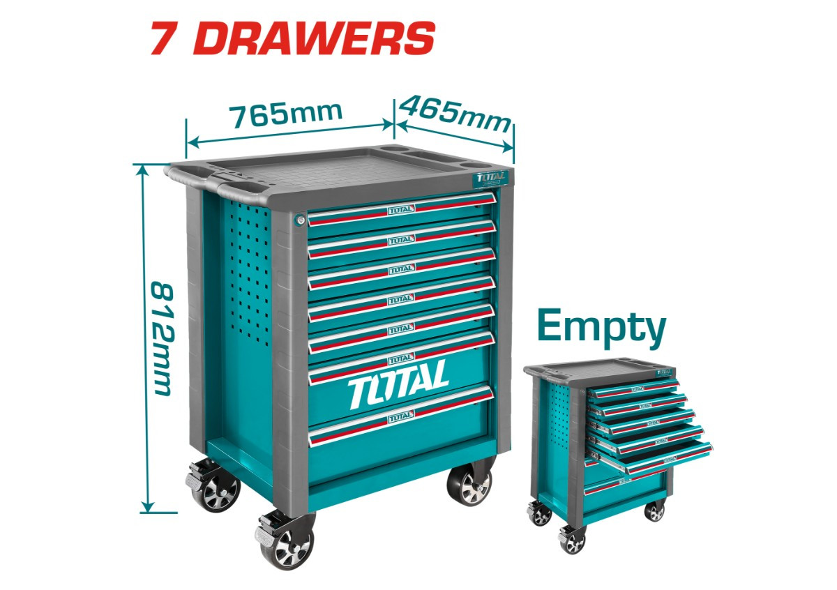 Գործիքների պահարան 7 դարակներով  TOTAL THRC01071