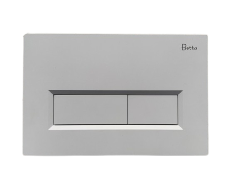 Кнопка для бачка унитаза matt white MKM-2W Betta