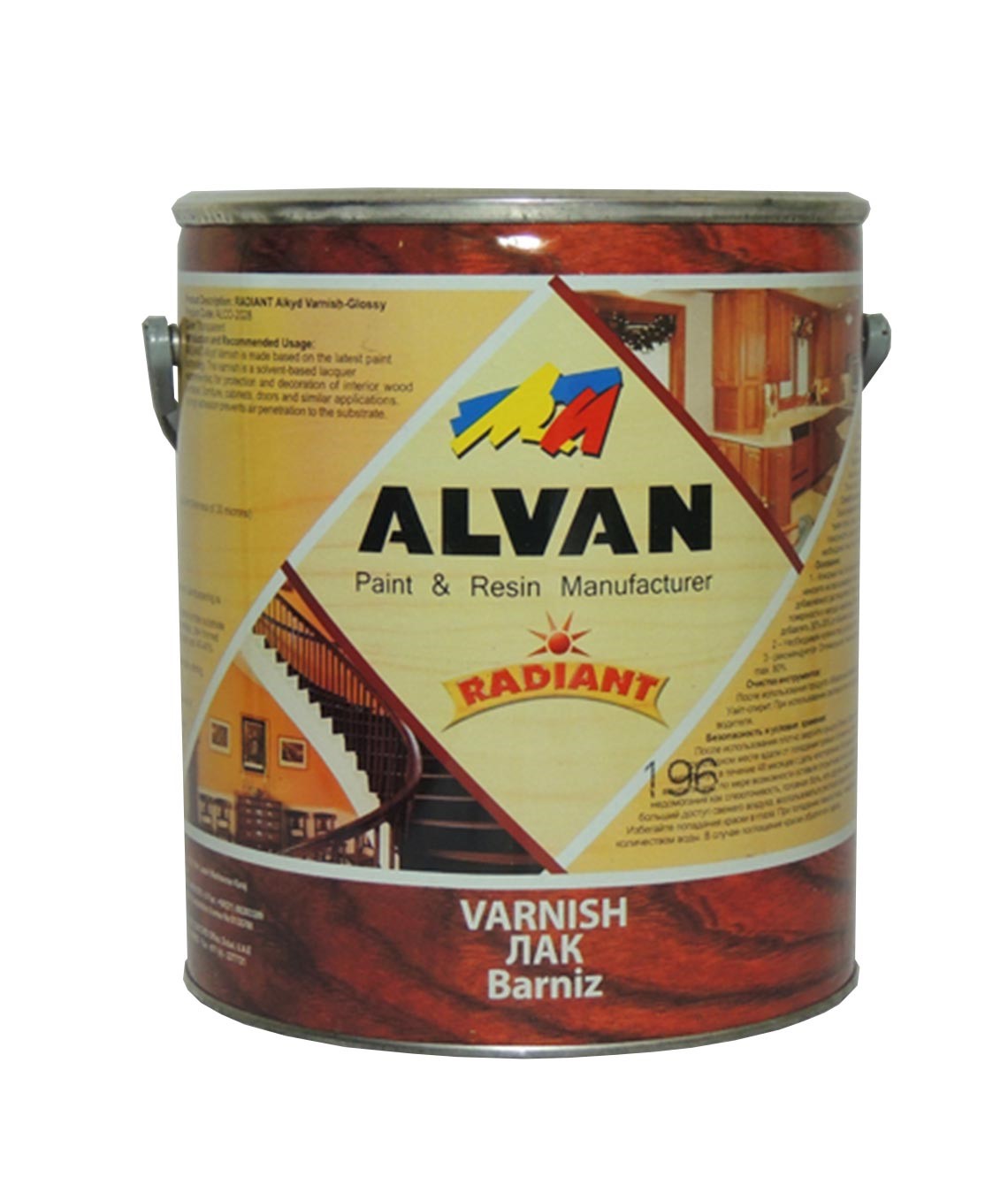 Լաք կահույքի փայլուն անգույն  3կգ  ALVAN