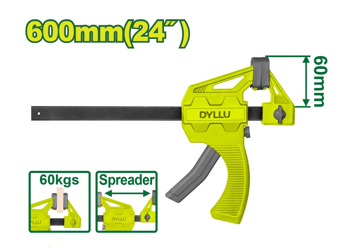 Արագ սեղմվող ամրակ  DTCP4324 600մմ DYLLU