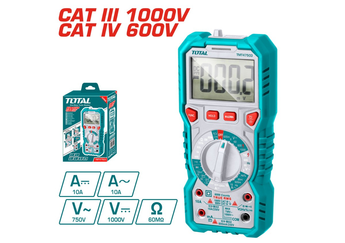 Цифровой мультиметр TOTAL TMT47503