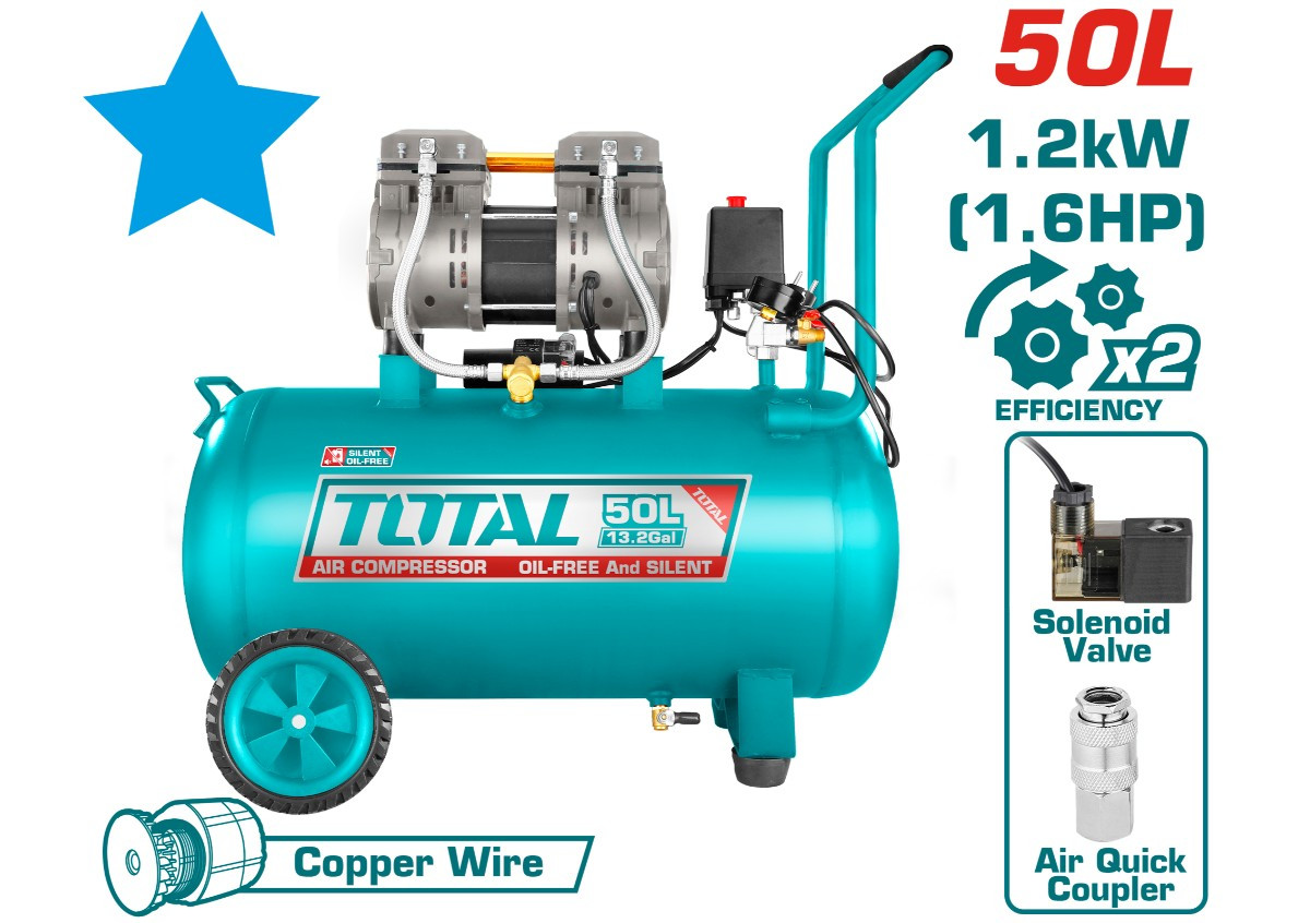Կոմպրեսոր 50լ TOTAL TCS1120508