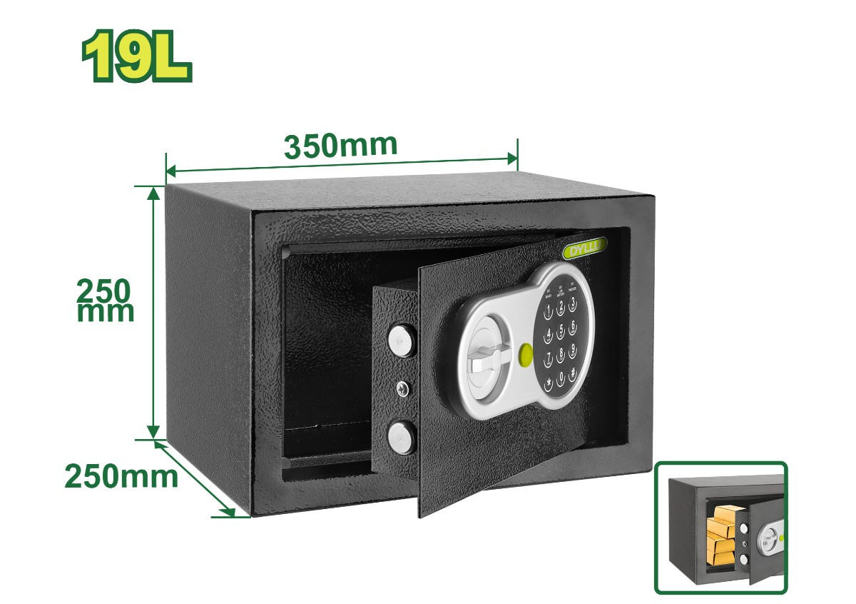 Էլեկտրոնային սեյֆ DYLLU DTEB1525 19լ