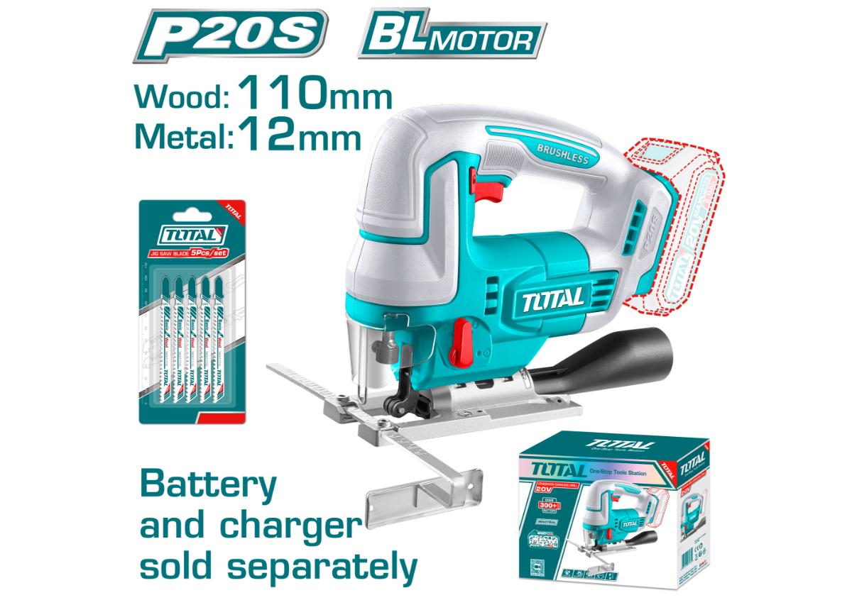Литий-ионная лобзиковая пила 20В TOTAL TJSLI1008