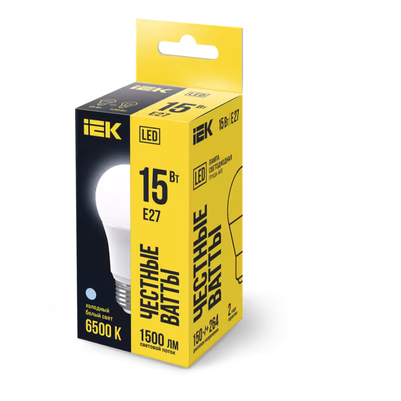 LED լամպ A60 15 w 6500K E27 IEK