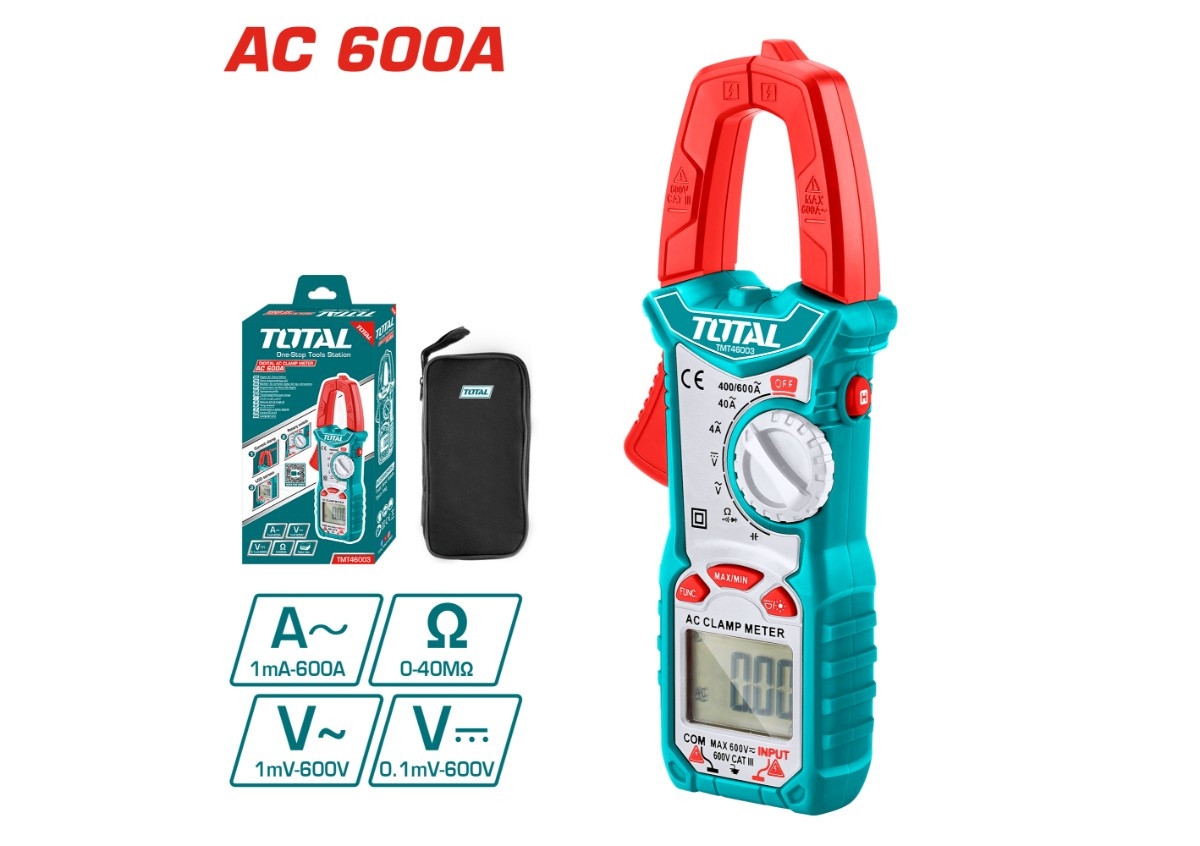 Цифровые Клещи Переменного Тока Total TMT46003