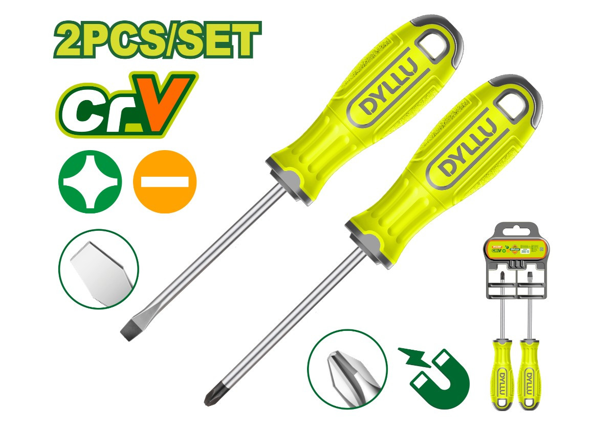 Պտուտակահանի հավաքածու  (2 հատ) DYLLU DTSS1302 100մմ