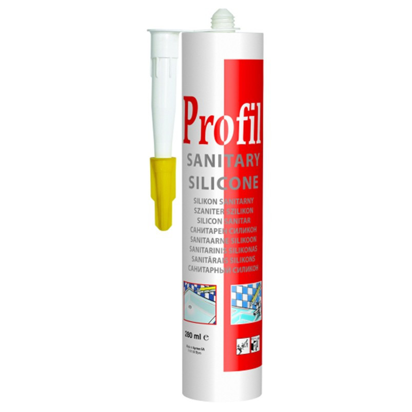 Герметик силиконовый универсальный белый. Profil