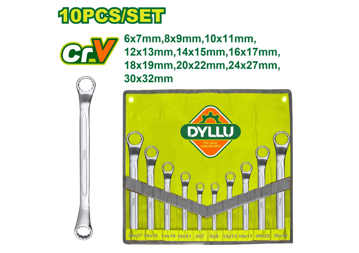 Օղակաձև բանալիների (10 հատ) հավաքածու DYLLU DTFS5M10 6-32մմ